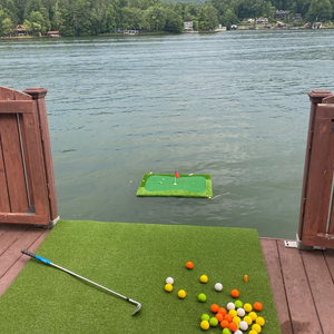 Float N' Chip- 6' x 8' Floating Golf Green- THE BIG DADDY- LARGE POOL & POND SERIES- FREE SHIPPING